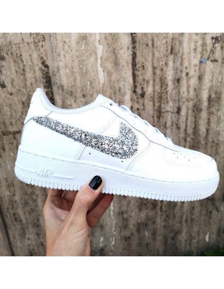 nike air force 1 argento